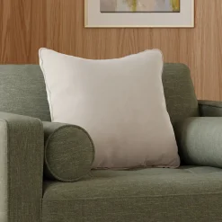 Lucca Velvet Pillow - Plush Pacific Taupe