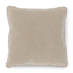 Lucca Velvet Pillow - Plush Pacific Taupe