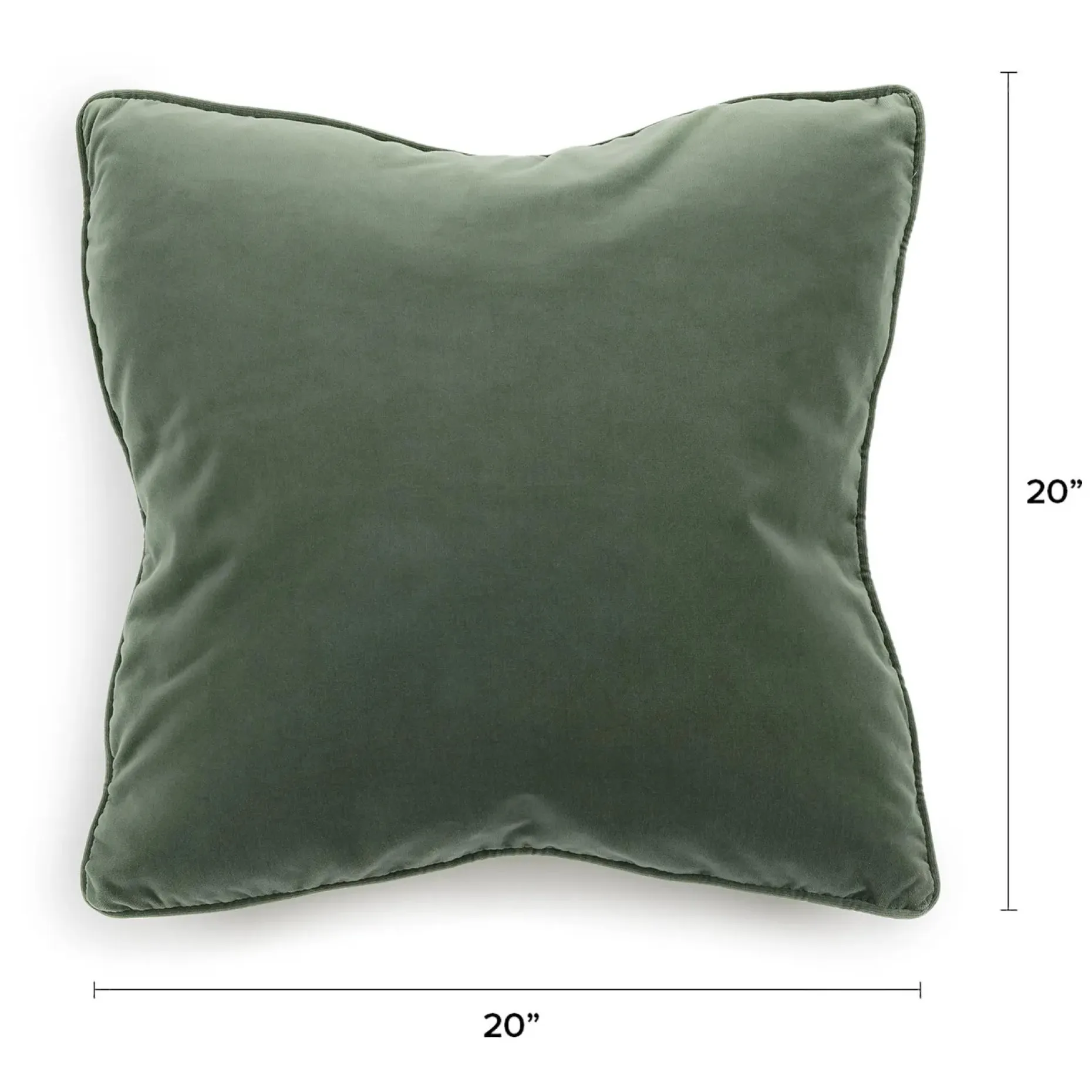 Lucca Velvet Pillow Set - Plush Pacific Green