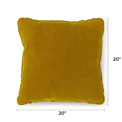 Lucca Velvet Pillow Set - Plush Yarrow Gold