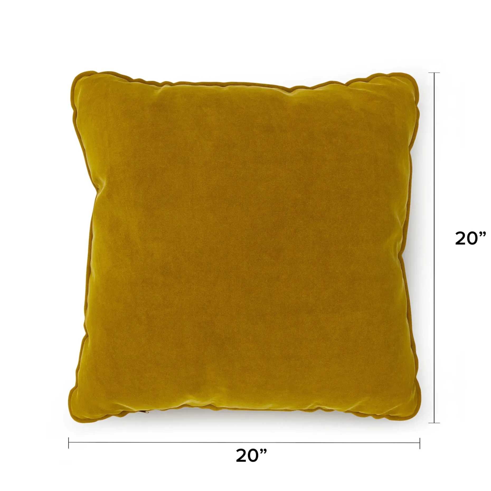Lucca Velvet Pillow Set - Plush Yarrow Gold