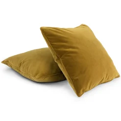Lucca Velvet Pillow Set - Plush Yarrow Gold