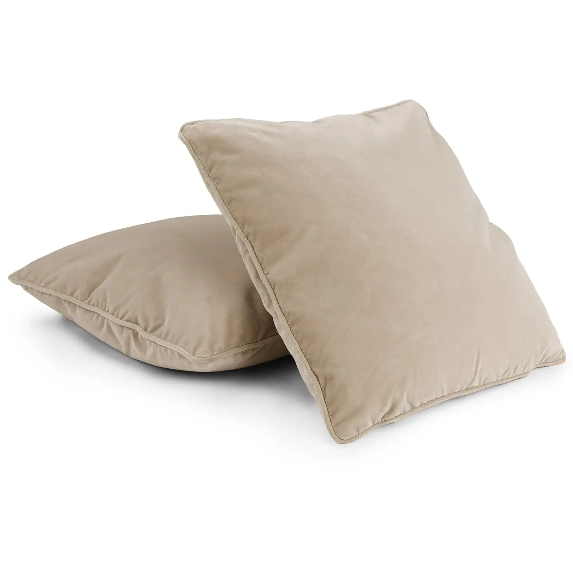 Lucca Velvet Pillow Set - Plush Pacific Taupe