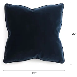 Lucca Velvet Pillow Set - Plush Cascadia Blue
