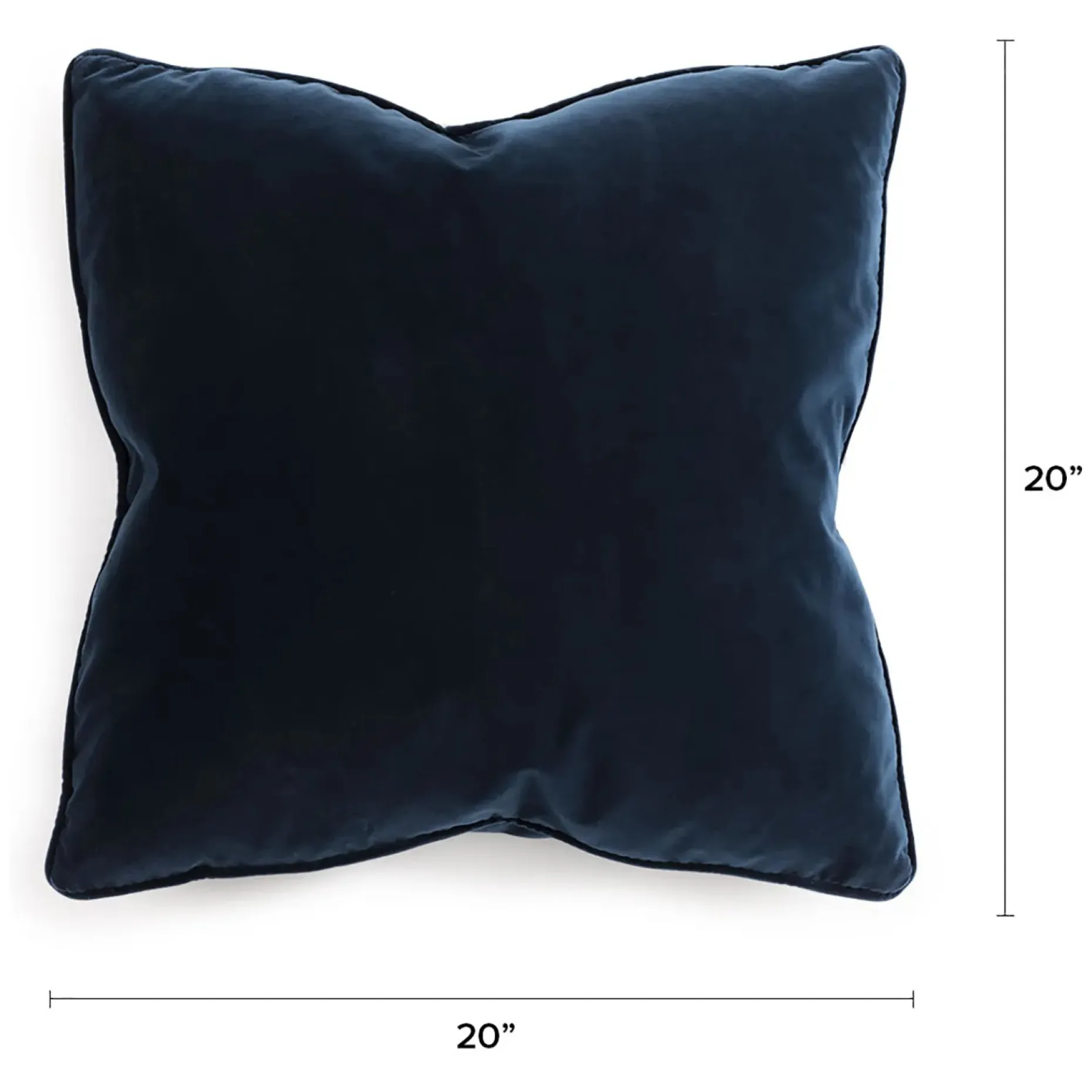 Lucca Velvet Pillow Set - Plush Cascadia Blue