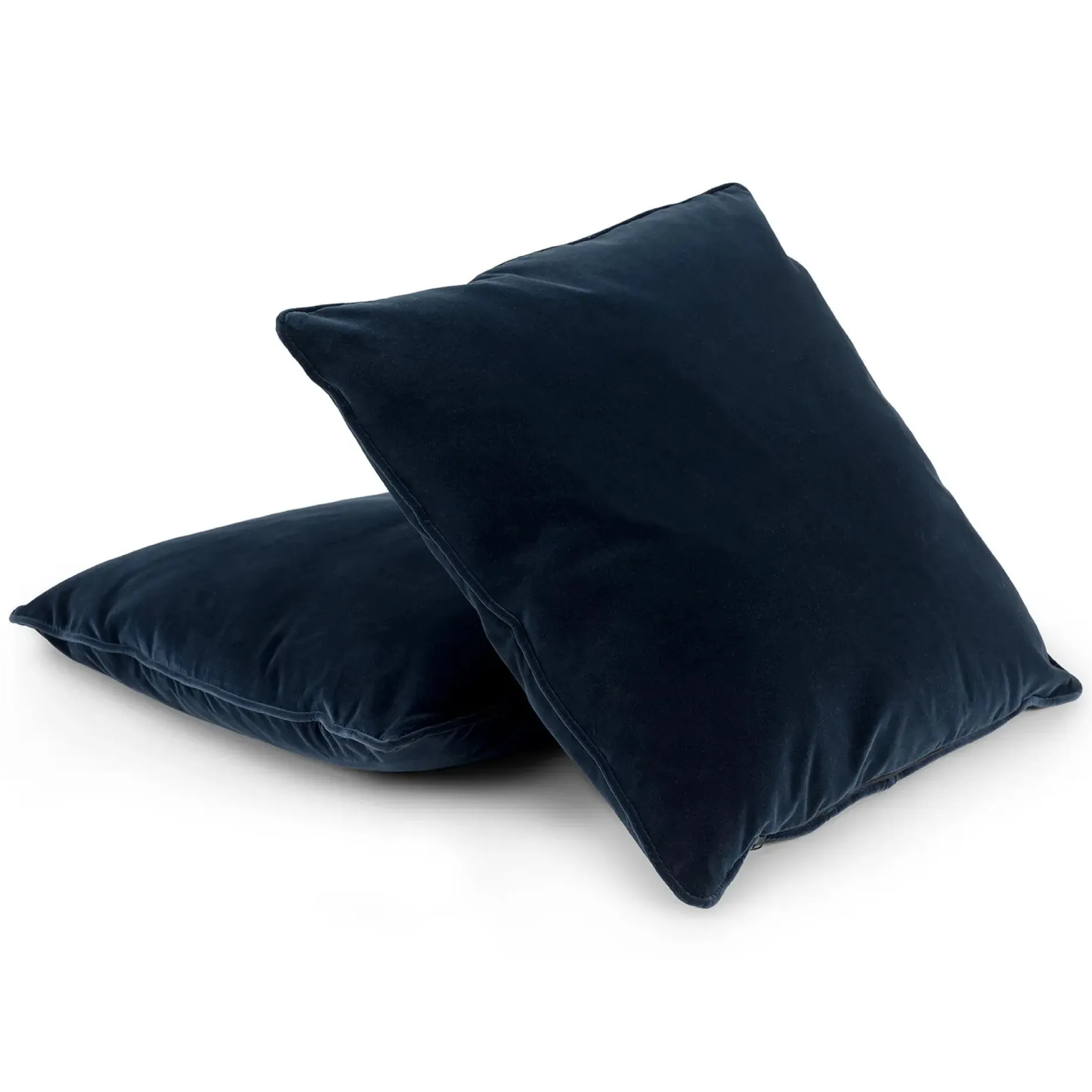 Lucca Velvet Pillow Set - Plush Cascadia Blue
