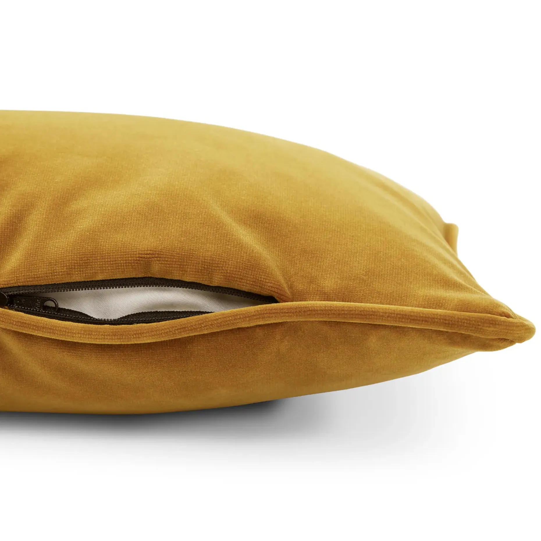 Lucca Velvet Small Pillow - Plush Yarrow Gold