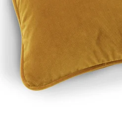 Lucca Velvet Small Pillow - Plush Yarrow Gold