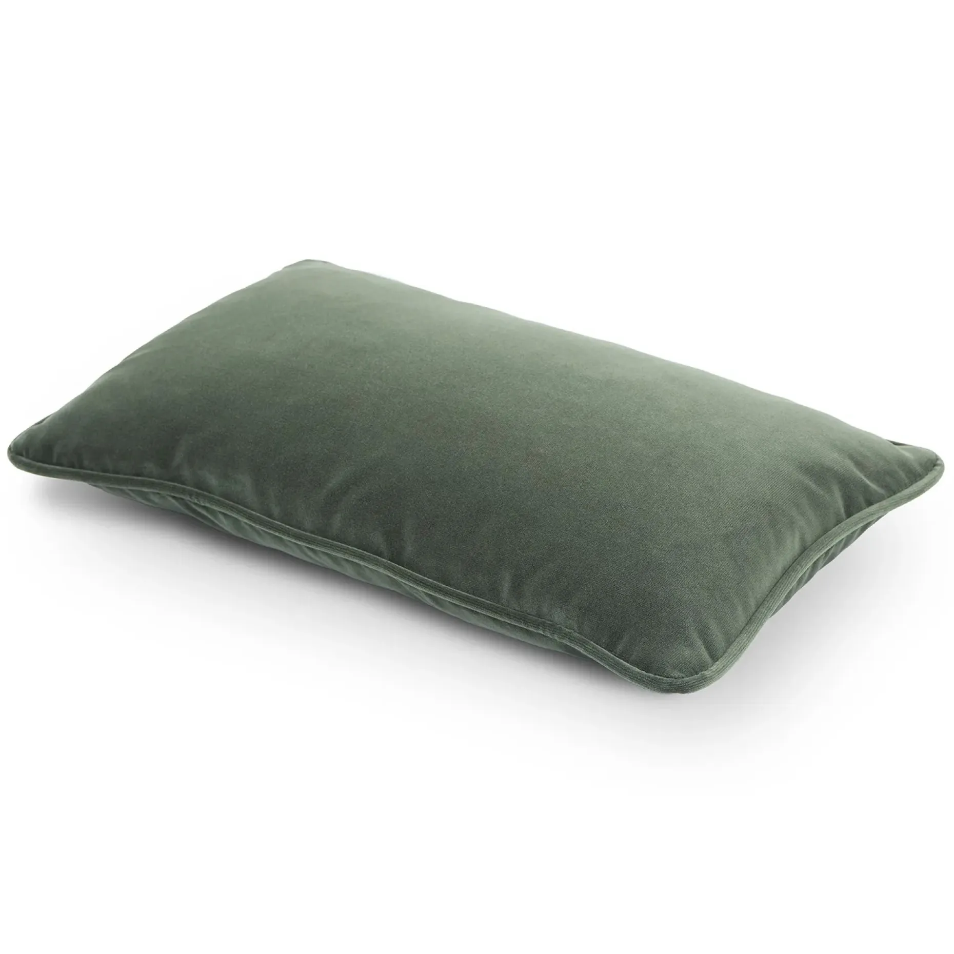 Lucca Velvet Small Pillow - Plush Pacific Green