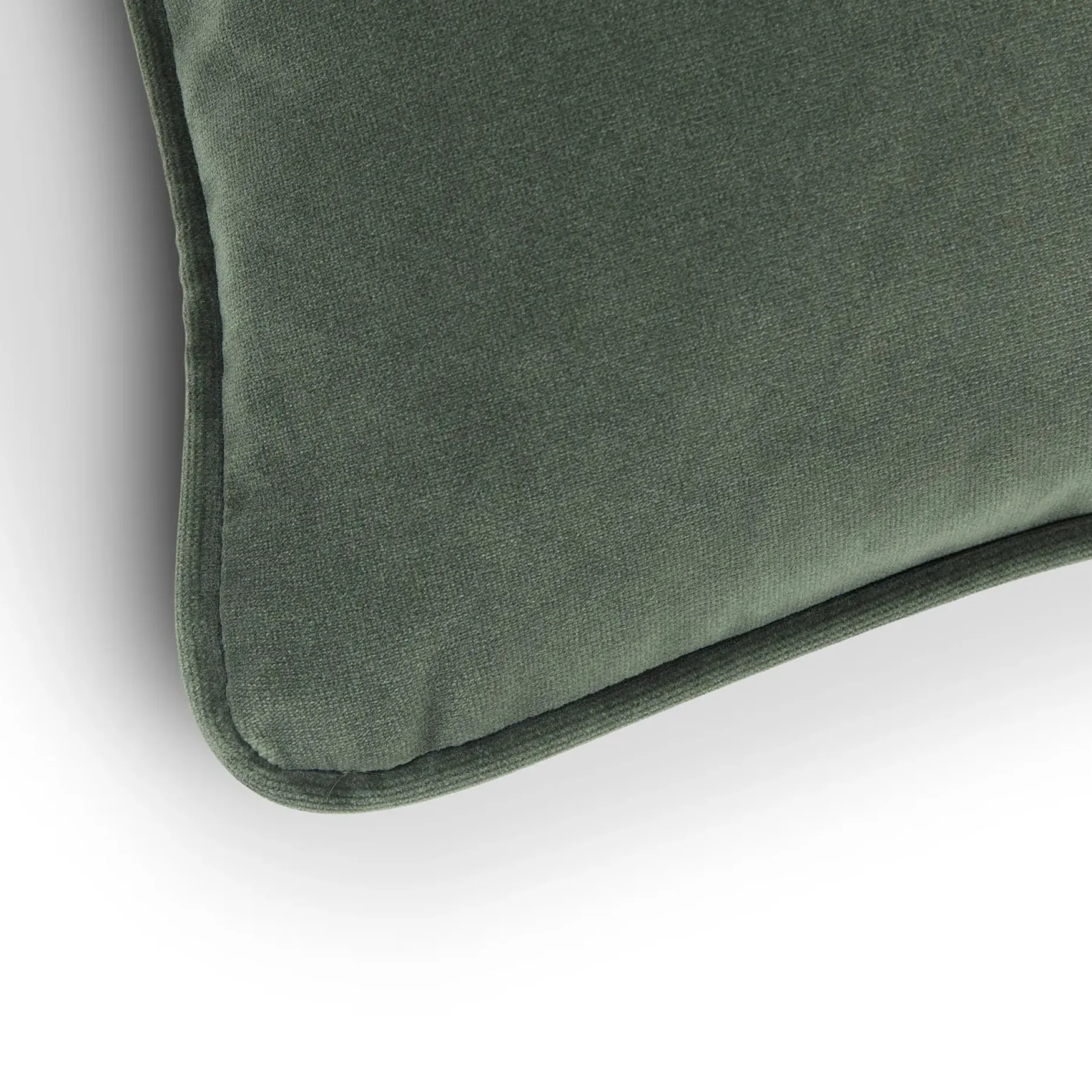 Lucca Velvet Small Pillow - Plush Pacific Green