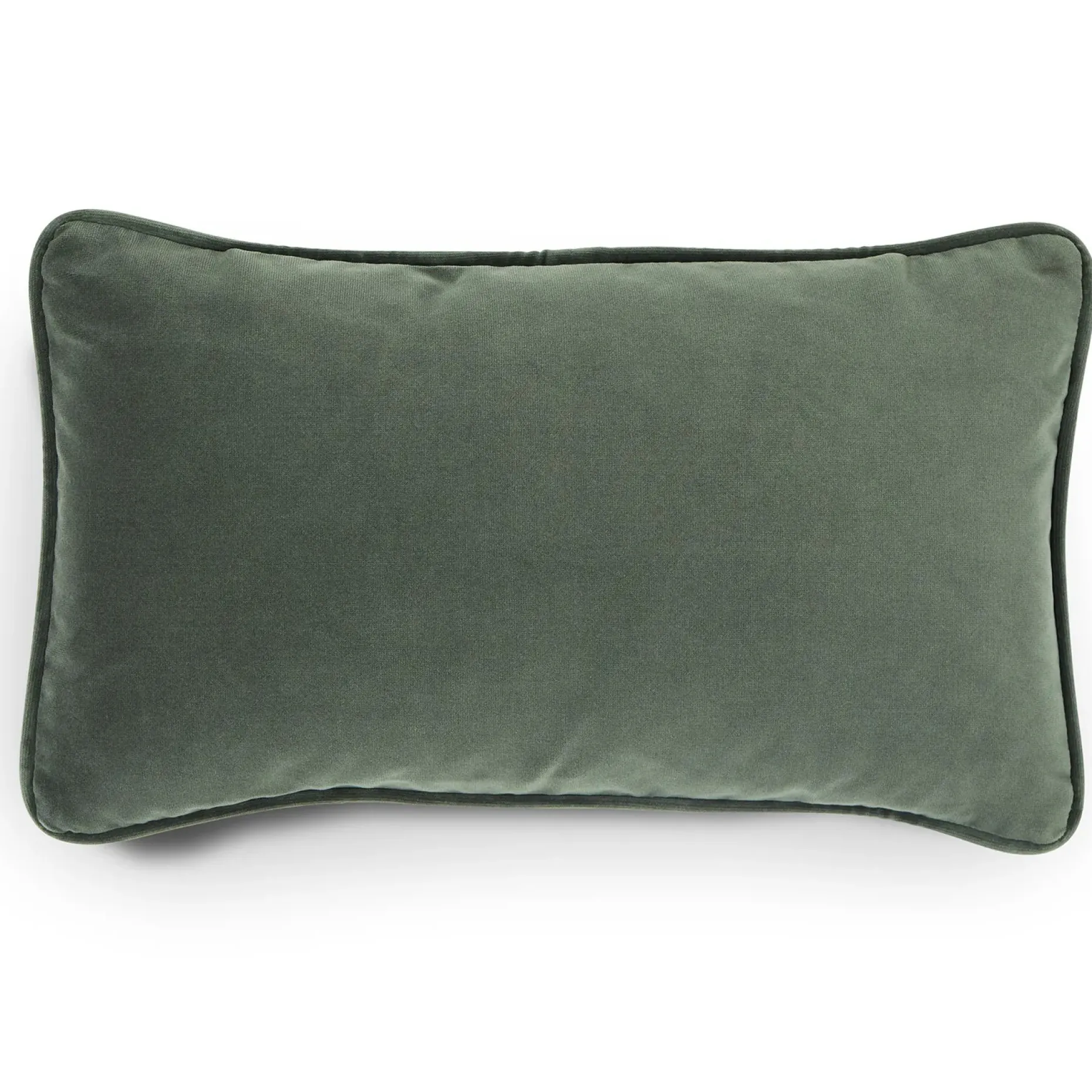 Lucca Velvet Small Pillow - Plush Pacific Green