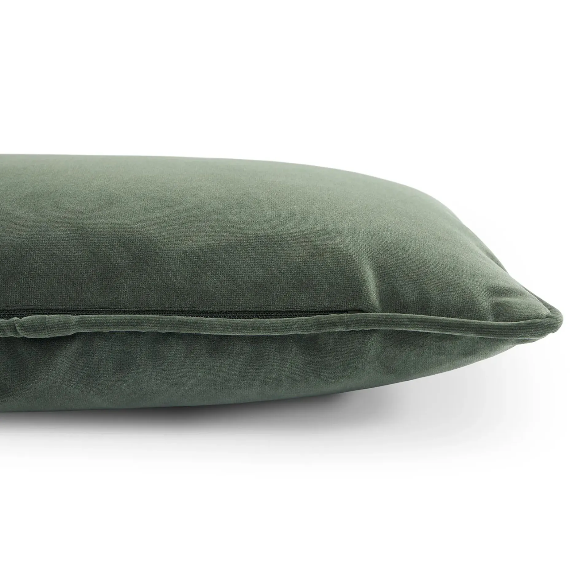 Lucca Velvet Small Pillow - Plush Pacific Green
