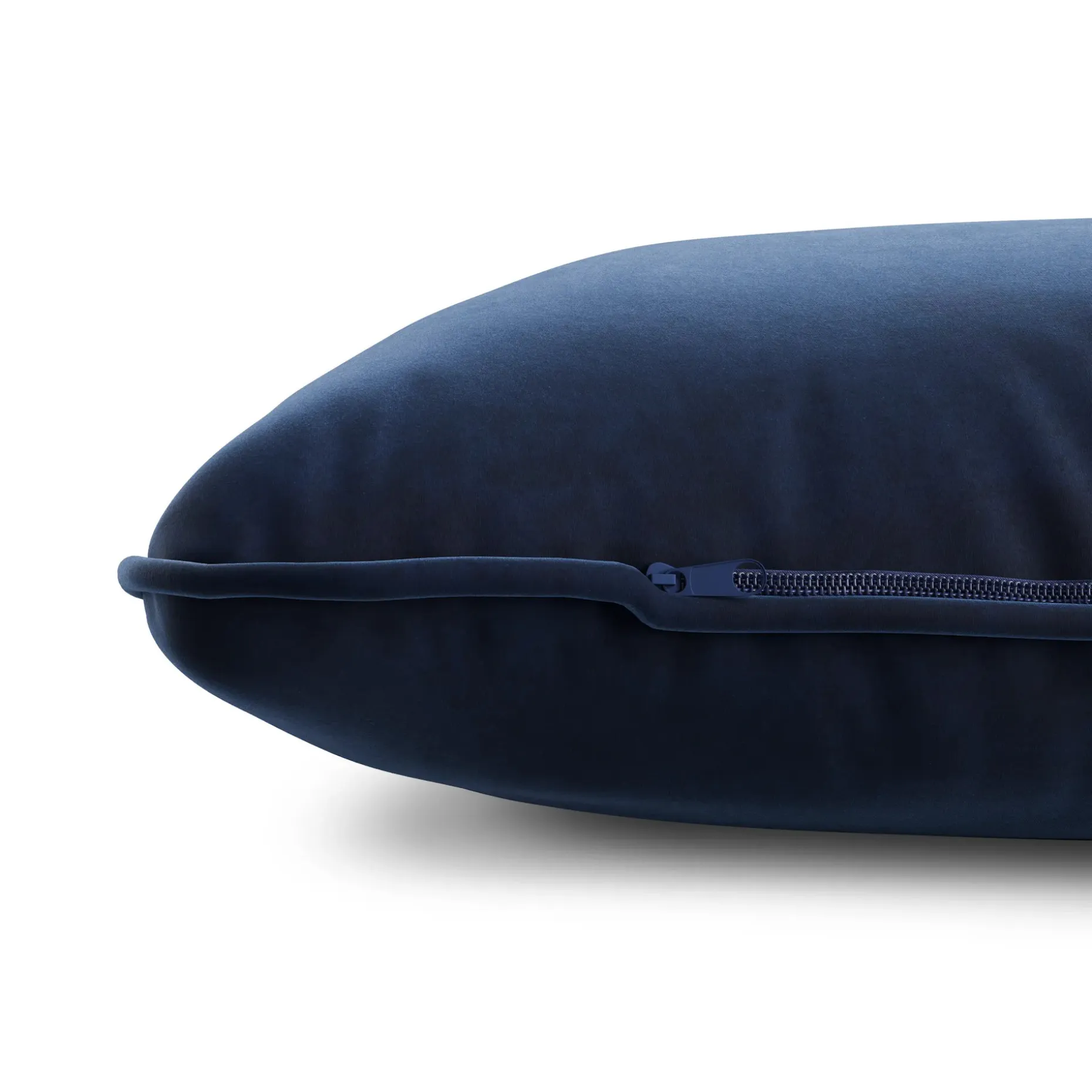 Lucca Velvet Small Pillow - Plush Cascadia Blue