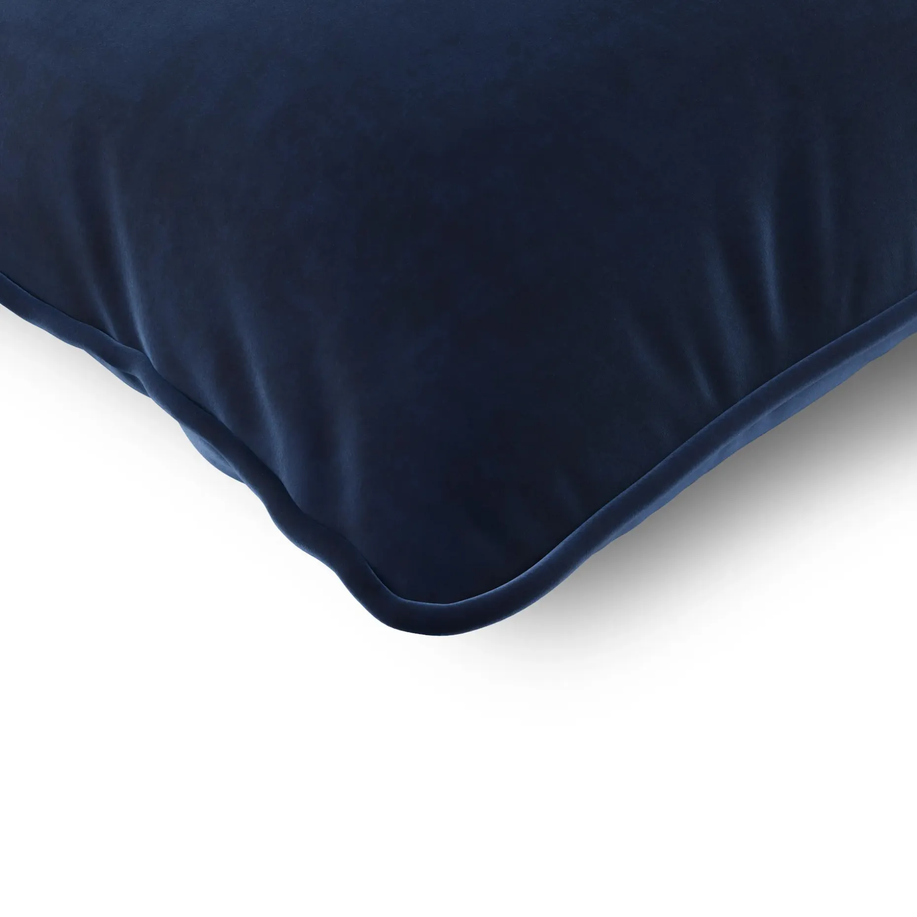 Lucca Velvet Small Pillow - Plush Cascadia Blue