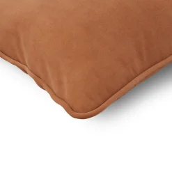 Lucca Velvet Small Pillow - Plush Pacific Rust