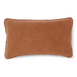 Lucca Velvet Small Pillow - Plush Pacific Rust