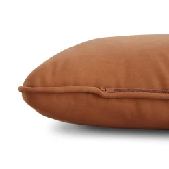Lucca Velvet Small Pillow - Plush Pacific Rust
