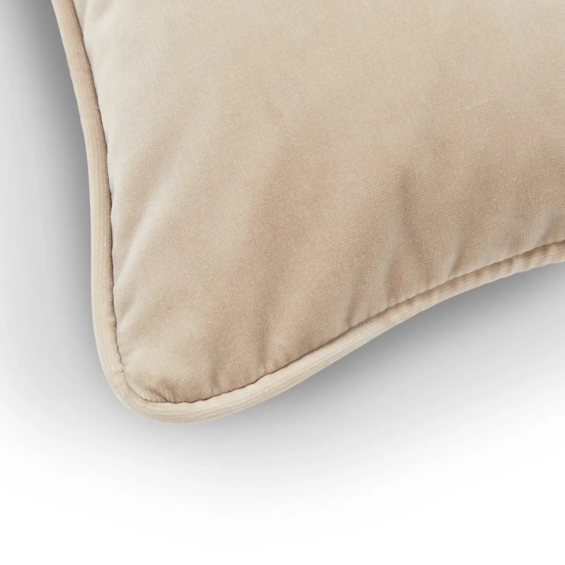 Lucca Velvet Small Pillow - Plush Pacific Taupe