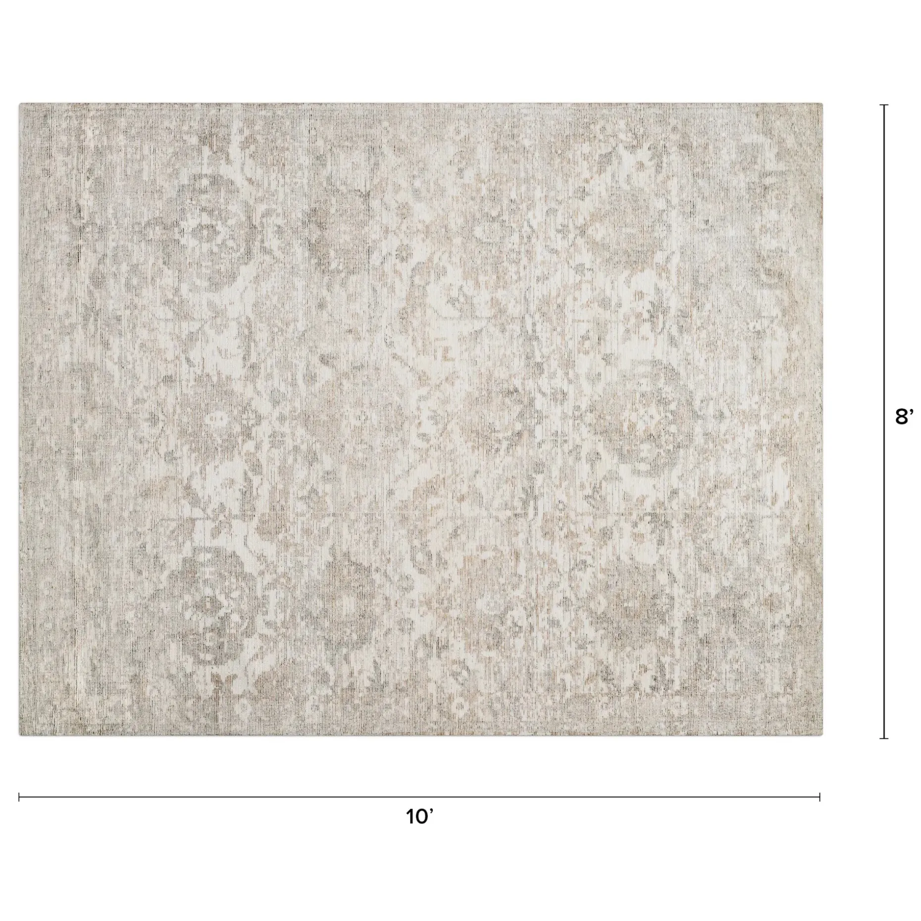 Luna 8 x 10 Rug - Peach Ivory