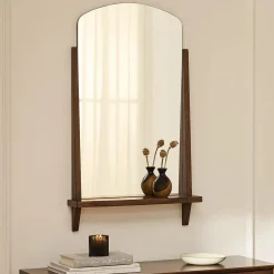 Luras Wall Mirror - Walnut