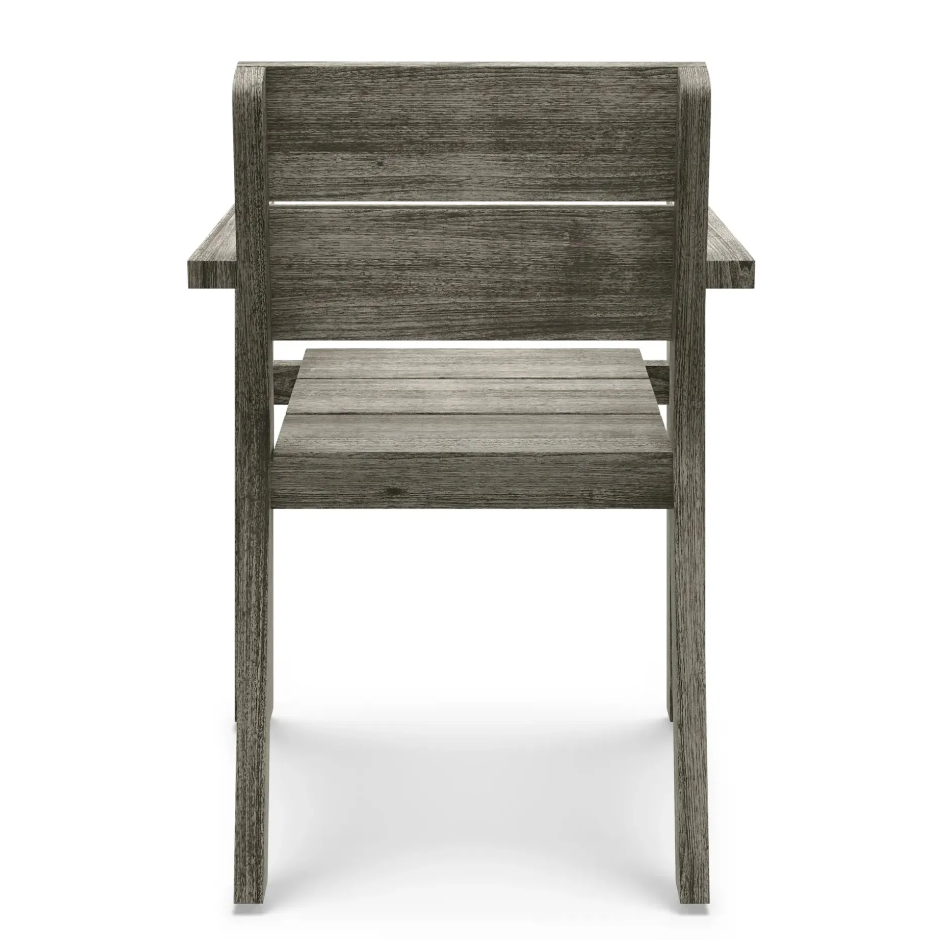 Lyle Outdoor Stackable Dining Armchair - Weathered Acacia