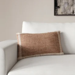 Mabel Small Pillow - Ochre Brown