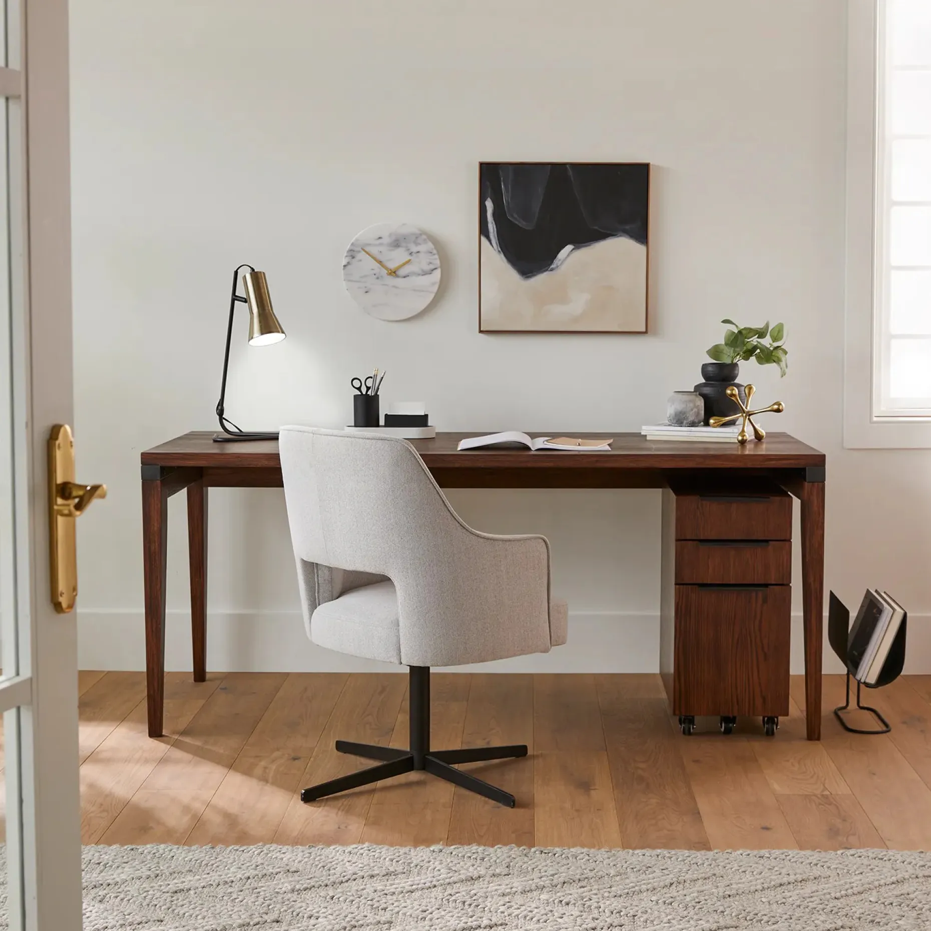 Madera 71" Desk - Chestnut