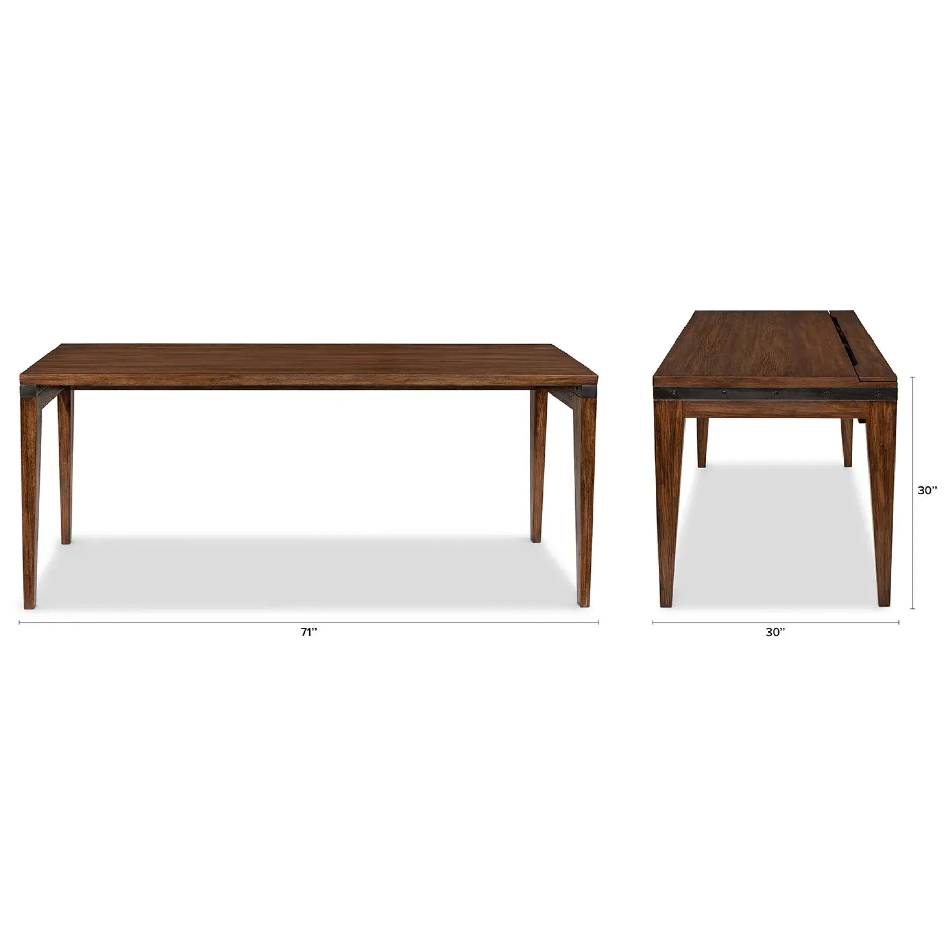 Madera 71" Desk - Chestnut