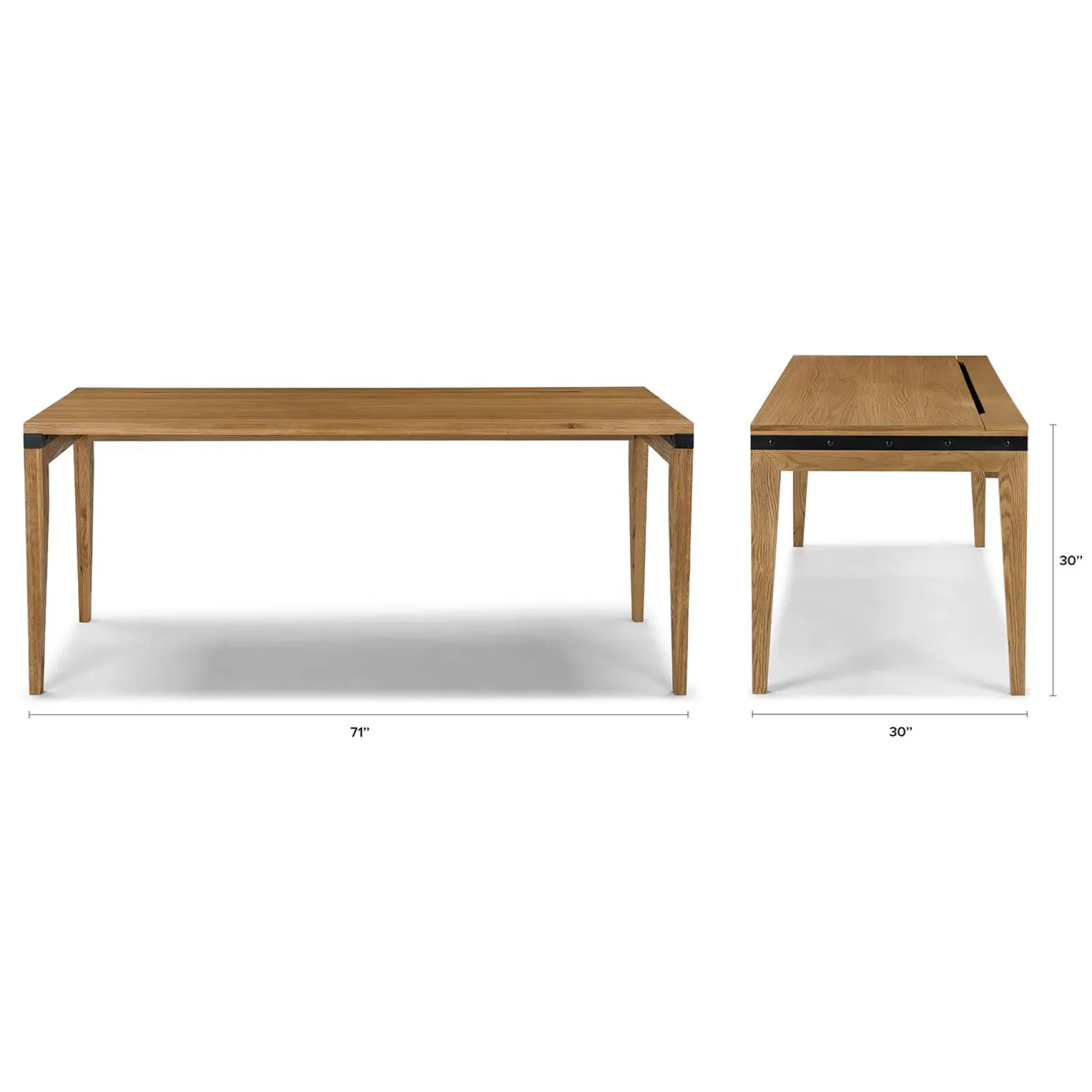 Madera 71" Desk - Oak