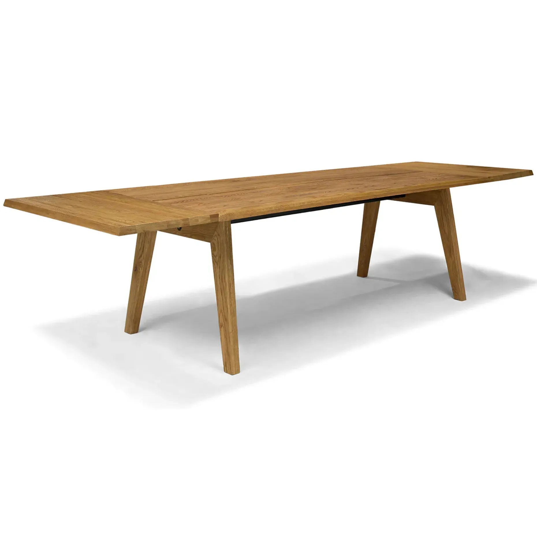 Madera 86" - 125" Solid Wood Extendable Dining Table - Oak