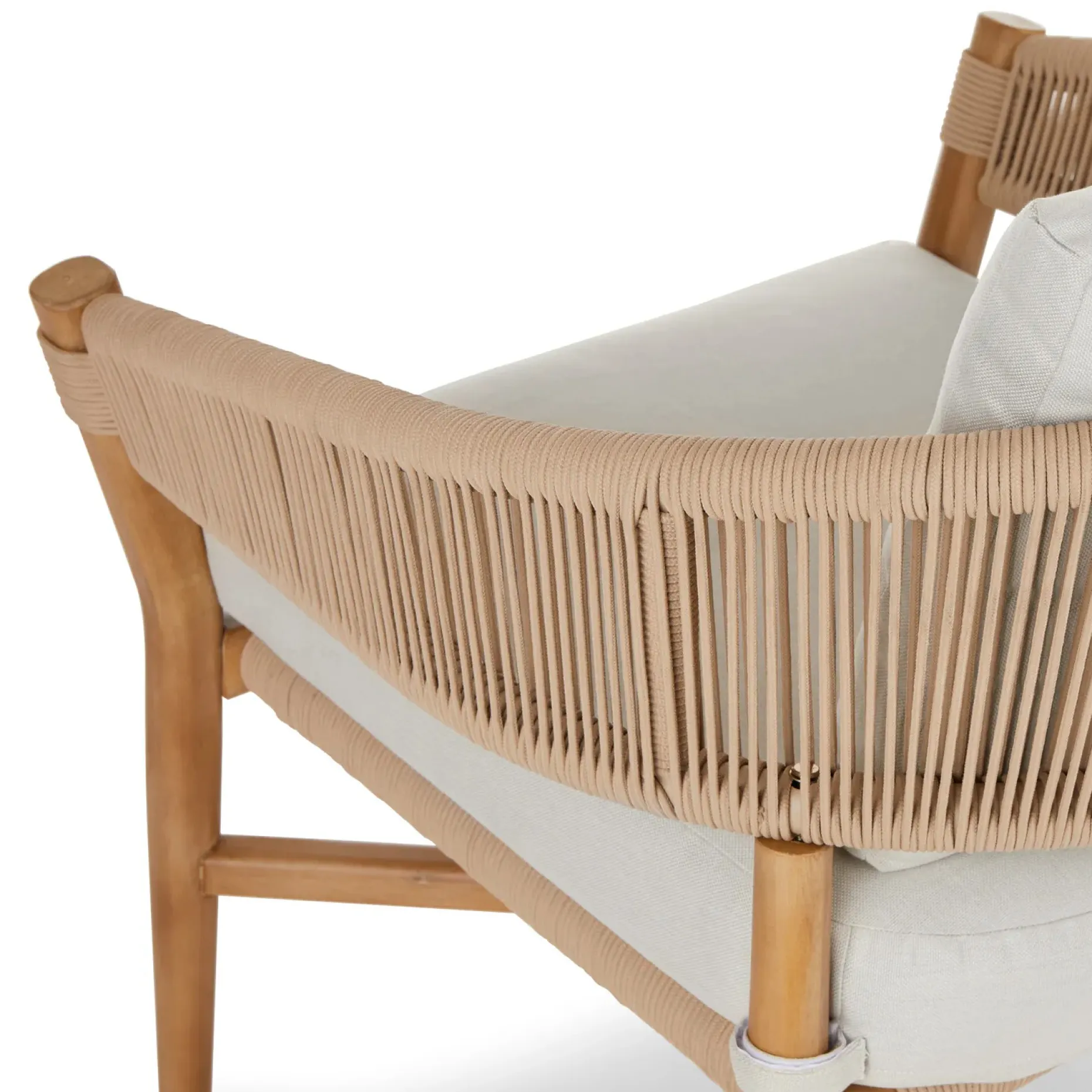 Makali 27" Outdoor Lounge Chair - Lily White