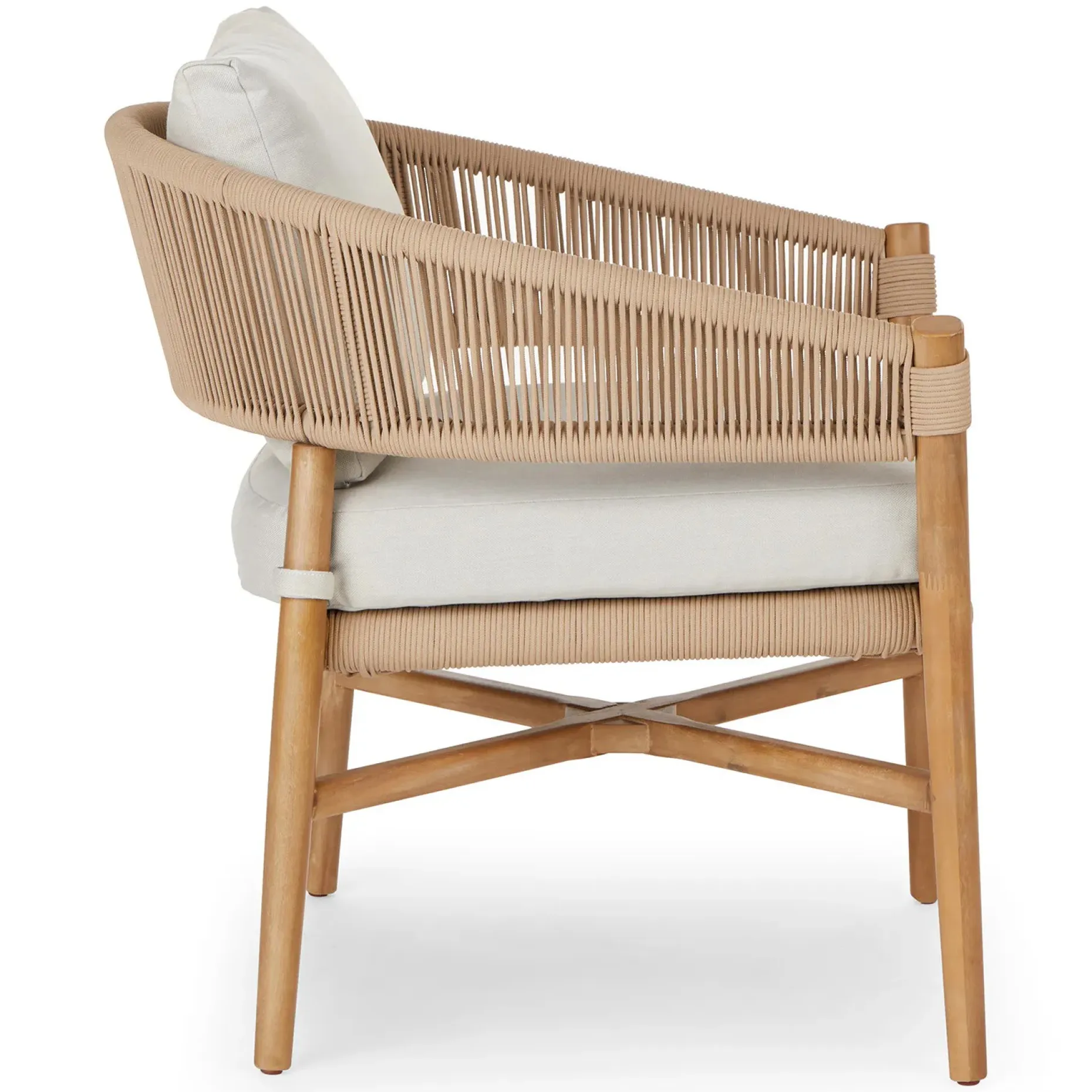 Makali 27" Outdoor Lounge Chair - Lily White