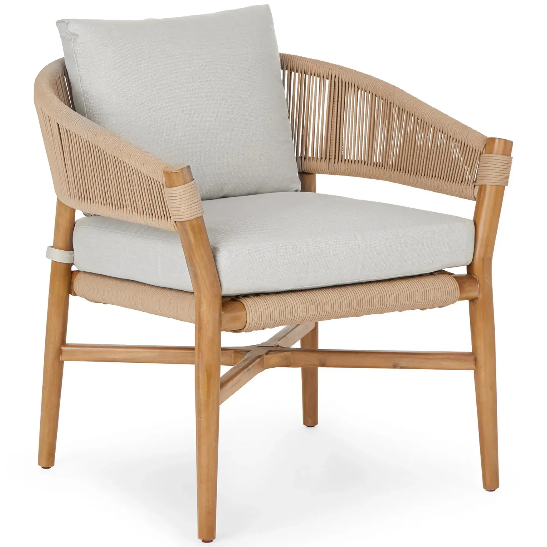 Makali 27" Outdoor Lounge Chair - Lily White