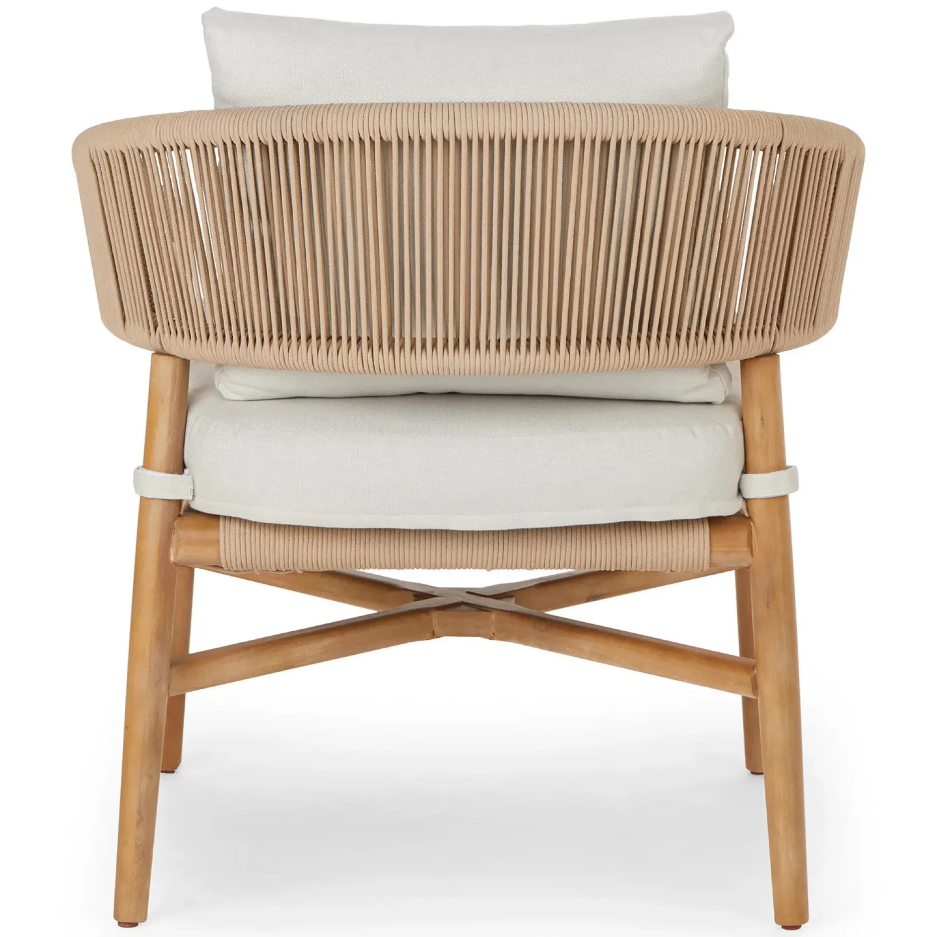 Makali 27" Outdoor Lounge Chair - Lily White