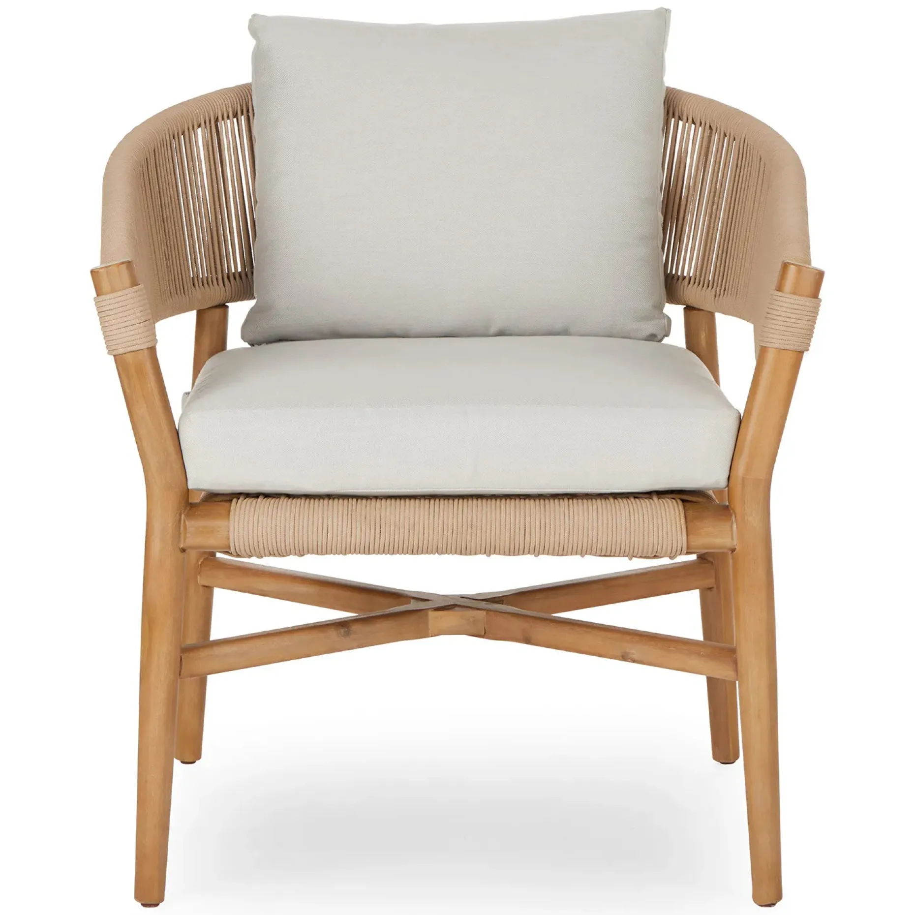 Makali 27" Outdoor Lounge Chair - Lily White