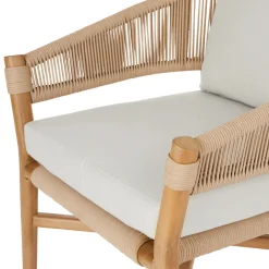 Makali 27" Outdoor Lounge Chair Set - Lily White