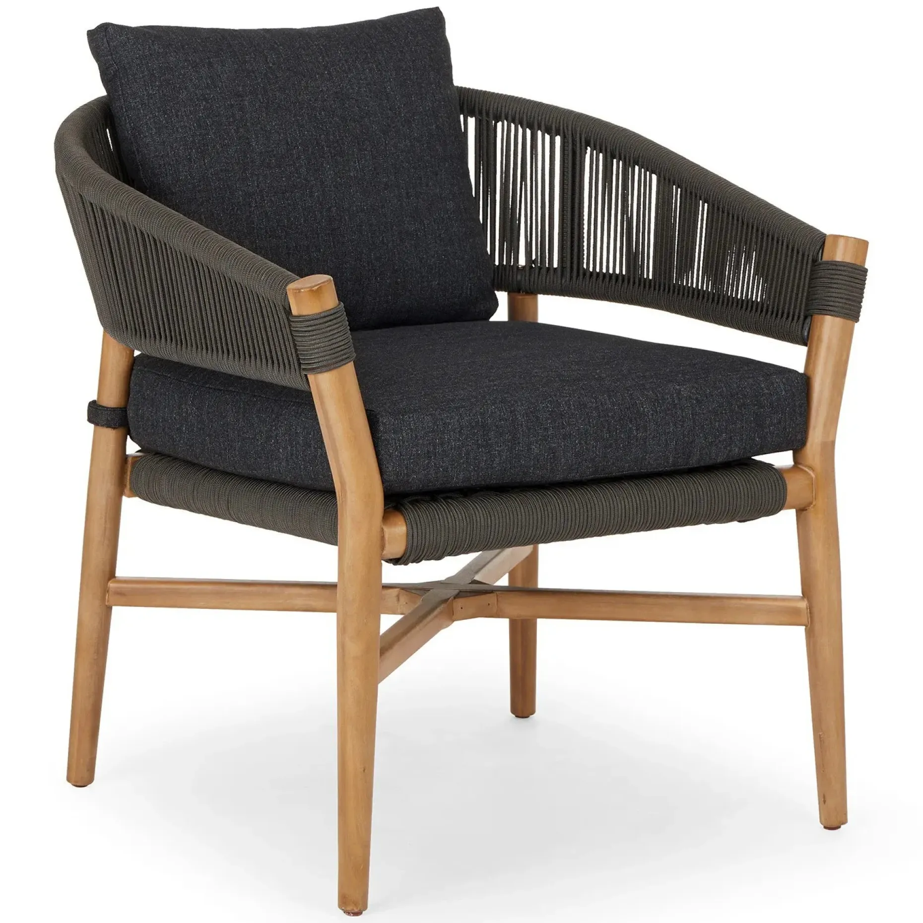 Makali 27" Outdoor Lounge Chair Set - Slate Gray