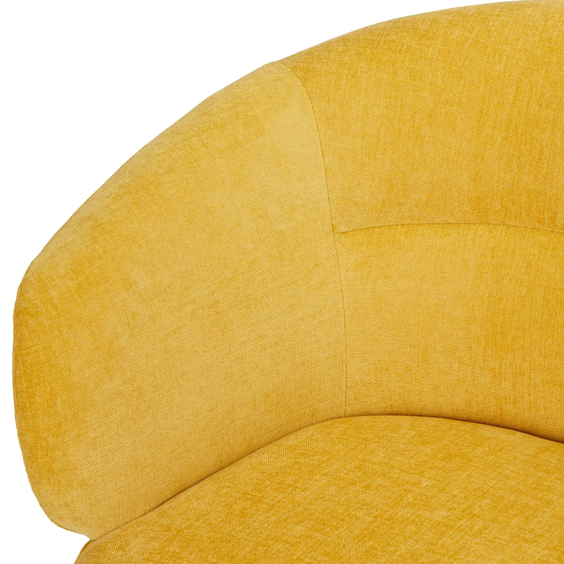 Makeva 31" Swivel Lounge Chair - Marigold Yellow