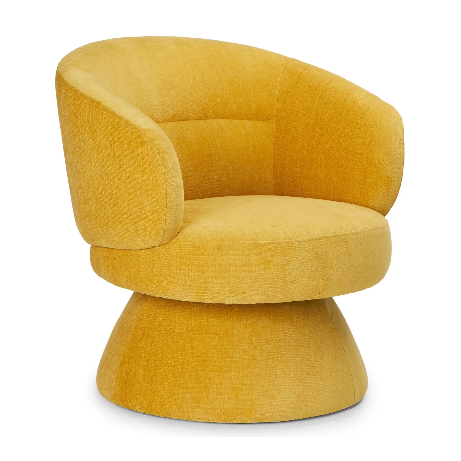 Makeva 31" Swivel Lounge Chair - Marigold Yellow