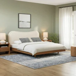 Makoa King Headboard - Ivory Wool Bouclé