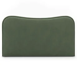 Makoa King Velvet Headboard - Plush Pacific Green
