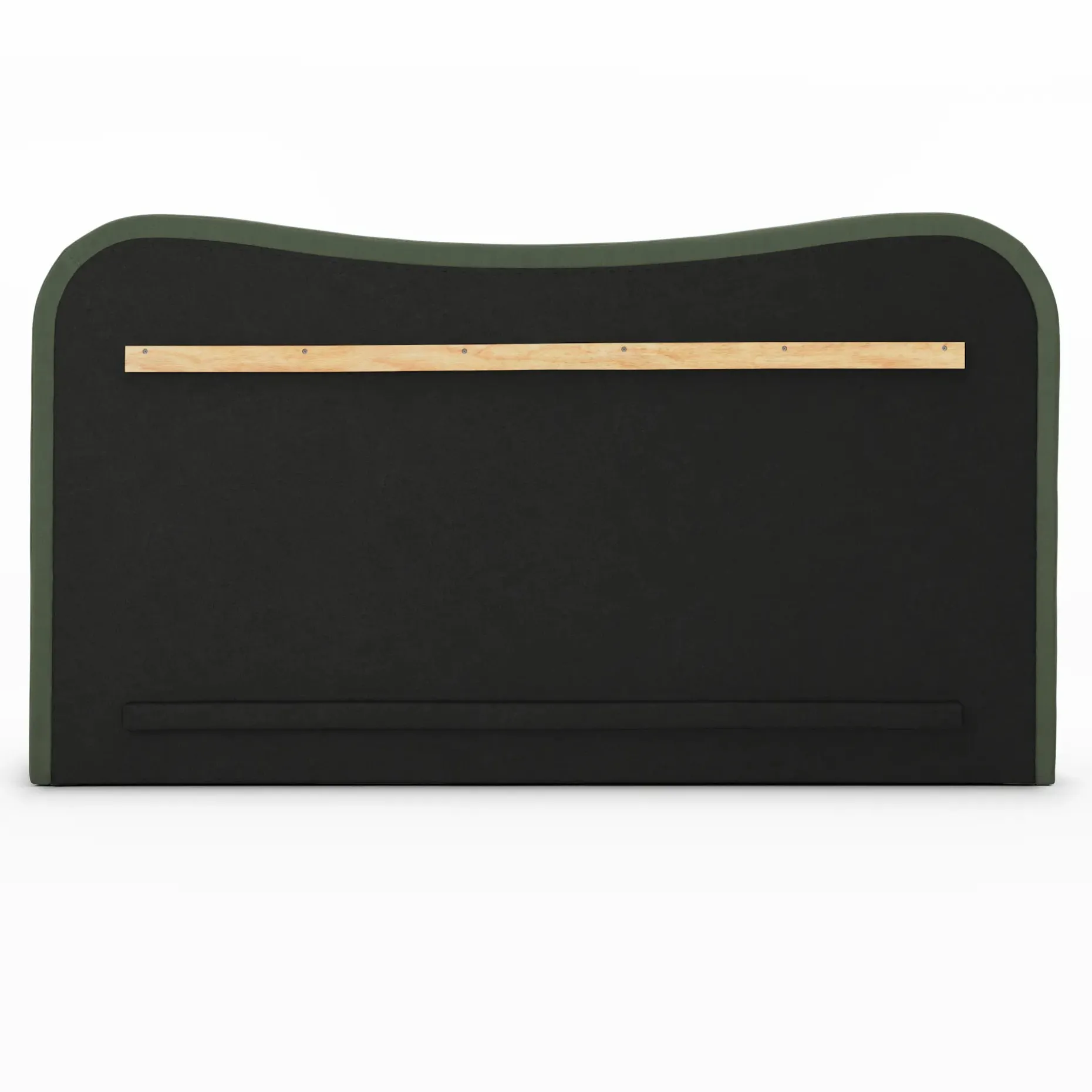 Makoa King Velvet Headboard - Plush Pacific Green