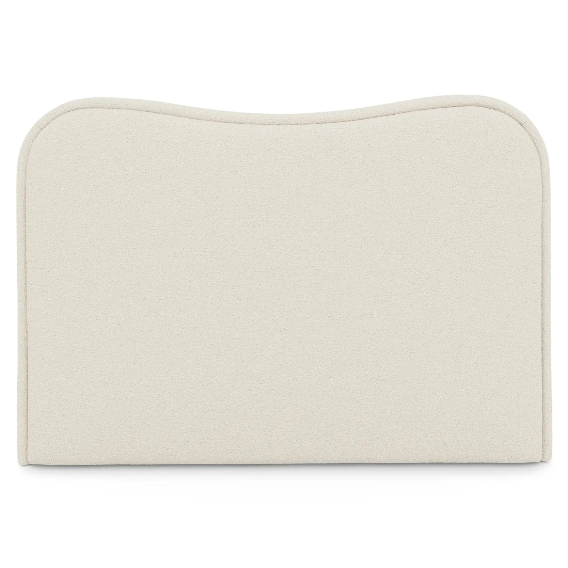 Makoa Queen Headboard - Ivory Wool Bouclé