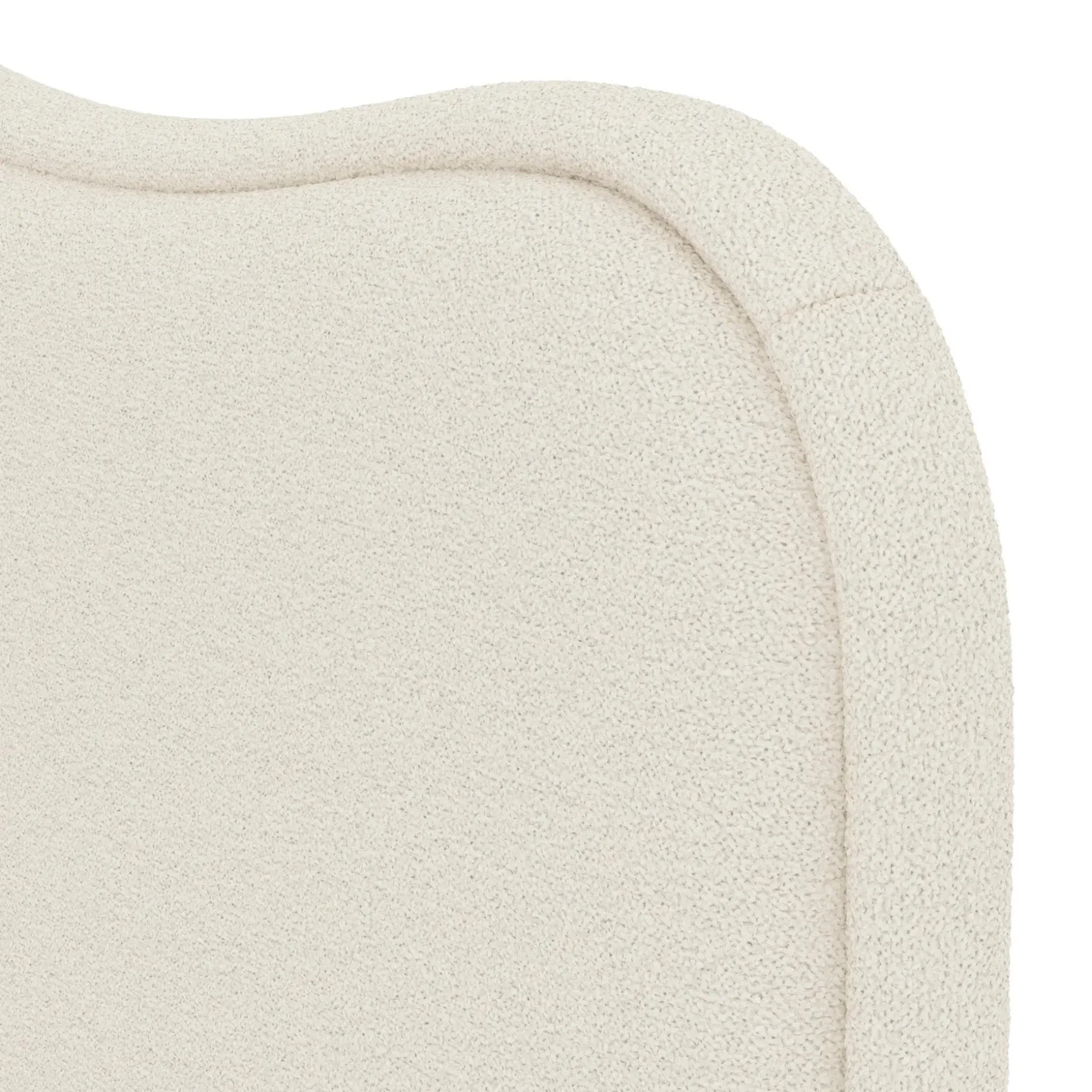 Makoa Queen Headboard - Ivory Wool Bouclé