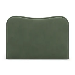 Makoa Queen Velvet Headboard - Plush Pacific Green