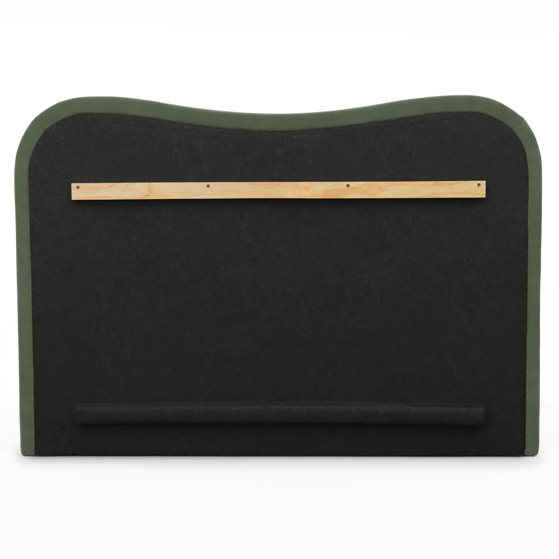 Makoa Queen Velvet Headboard - Plush Pacific Green