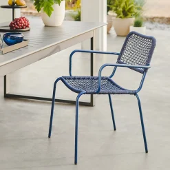 Manna Outdoor Dining Chair - Indigo Blue