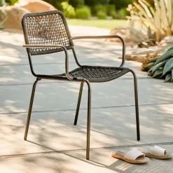 Manna Outdoor Dining Chair - Thunder Black