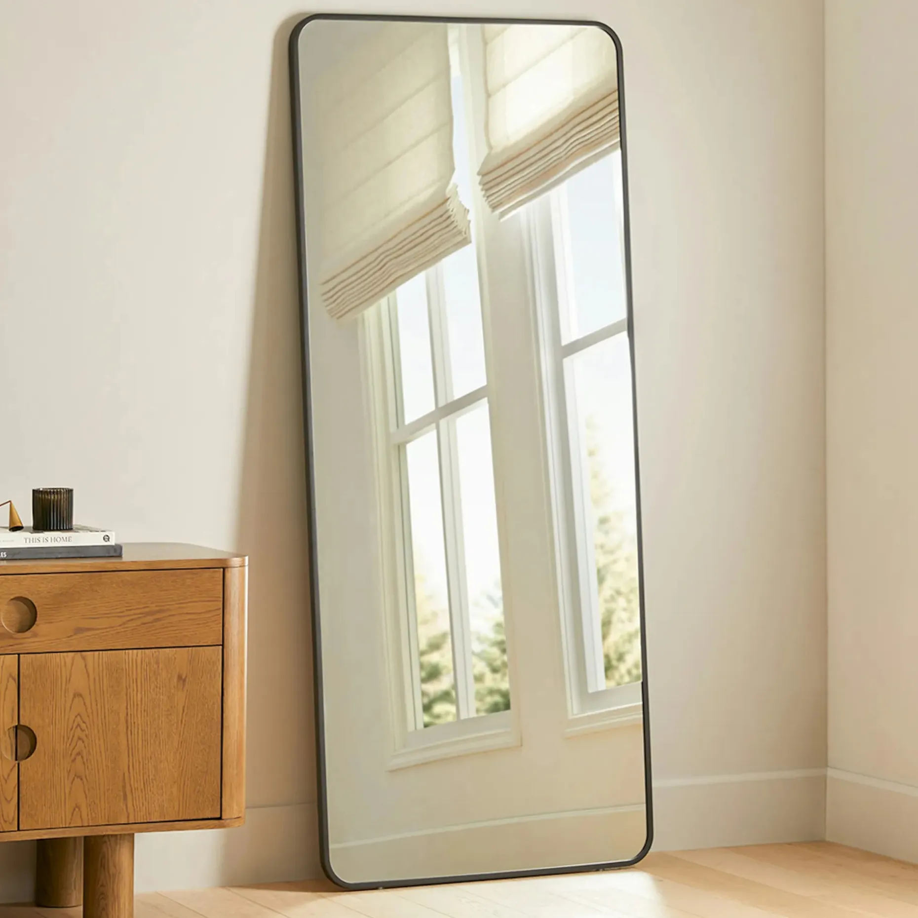 Mansfield Floor Mirror - Black
