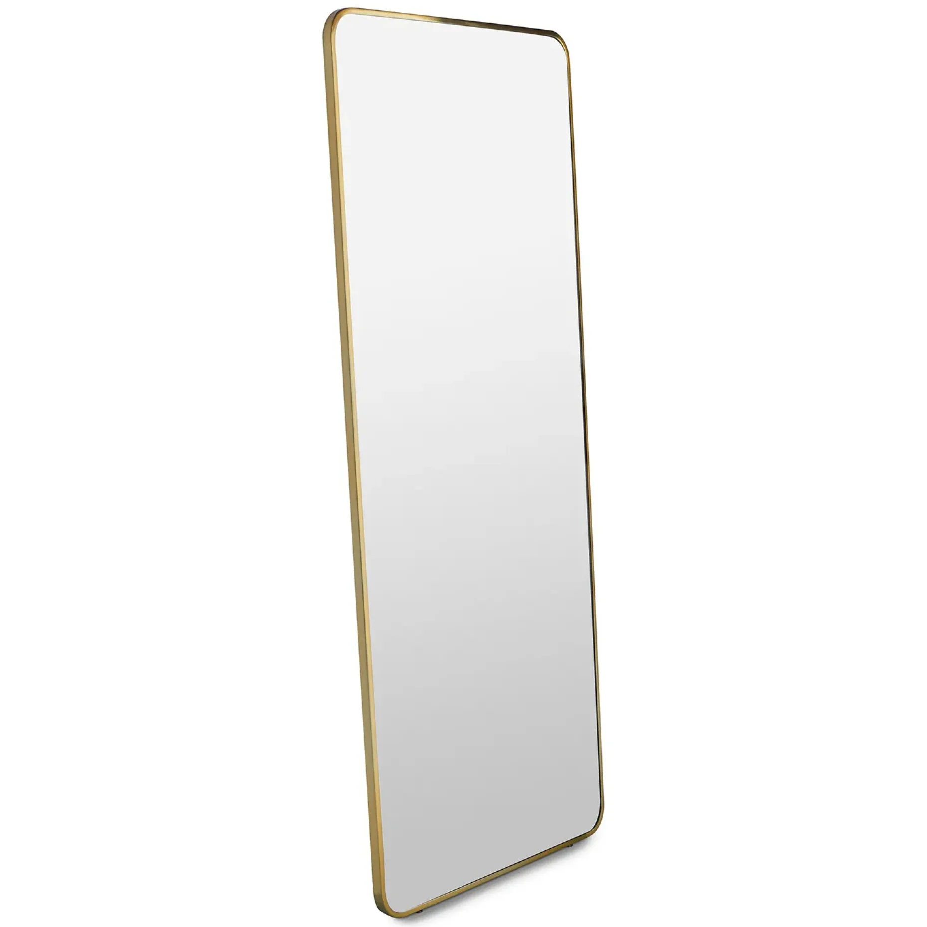 Mansfield Floor Mirror - Brass
